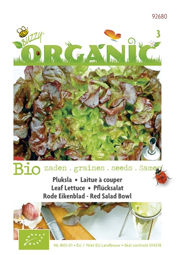 Pluksla Red Salad Bowl BIO te koop op Moestuinweetjes.com